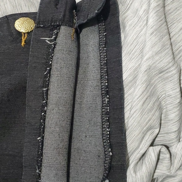 BisouBisou skirt women's size 12 black false pockets - Picture 12 of 16